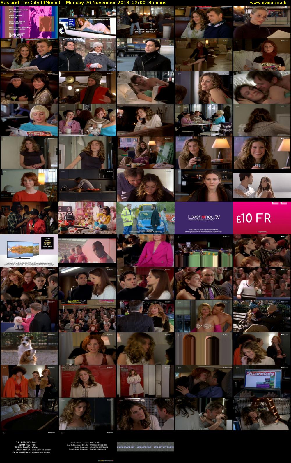 Sex and The City (4Music) Monday 26 November 2018 22:00 - 22:35