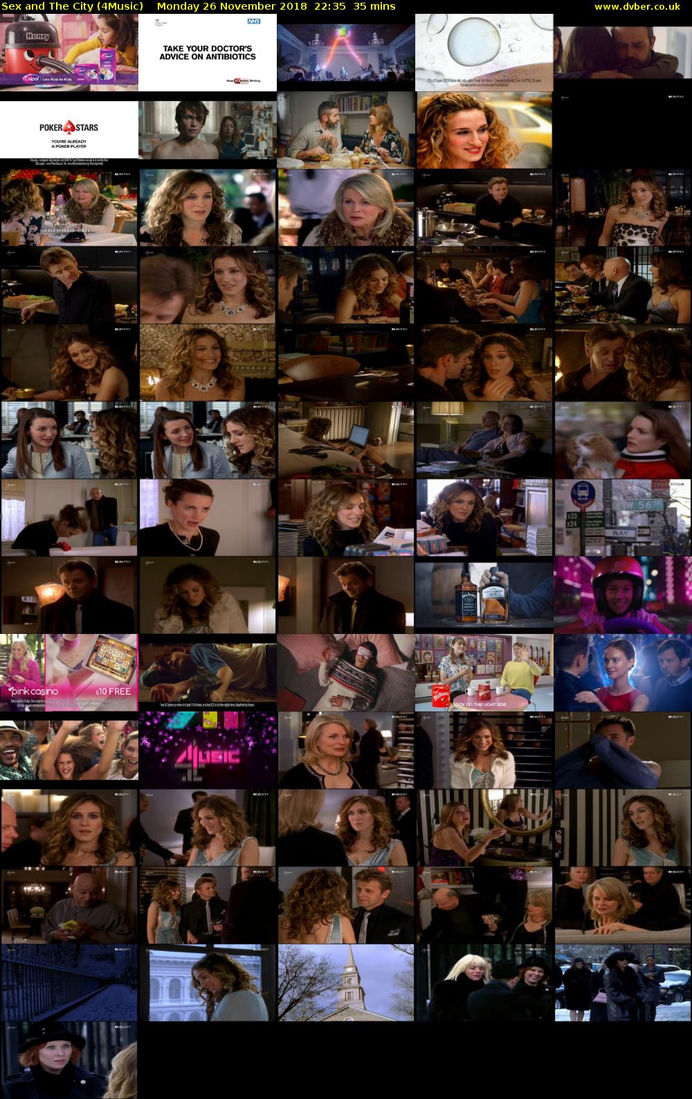 Sex and The City (4Music) Monday 26 November 2018 22:35 - 23:10