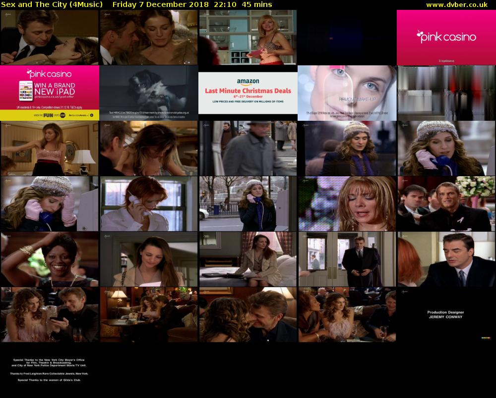 Sex and The City (4Music) Friday 7 December 2018 22:10 - 22:55