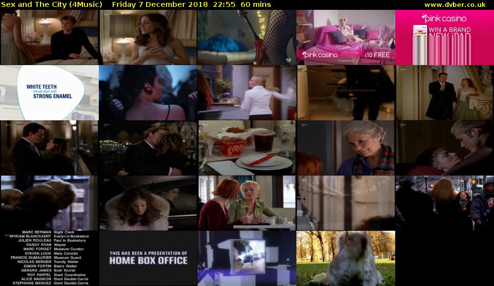 Sex and The City (4Music) Friday 7 December 2018 22:55 - 23:55