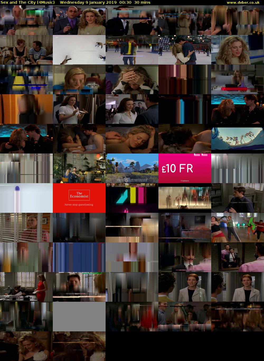 Sex and The City (4Music) Wednesday 9 January 2019 00:30 - 01:00