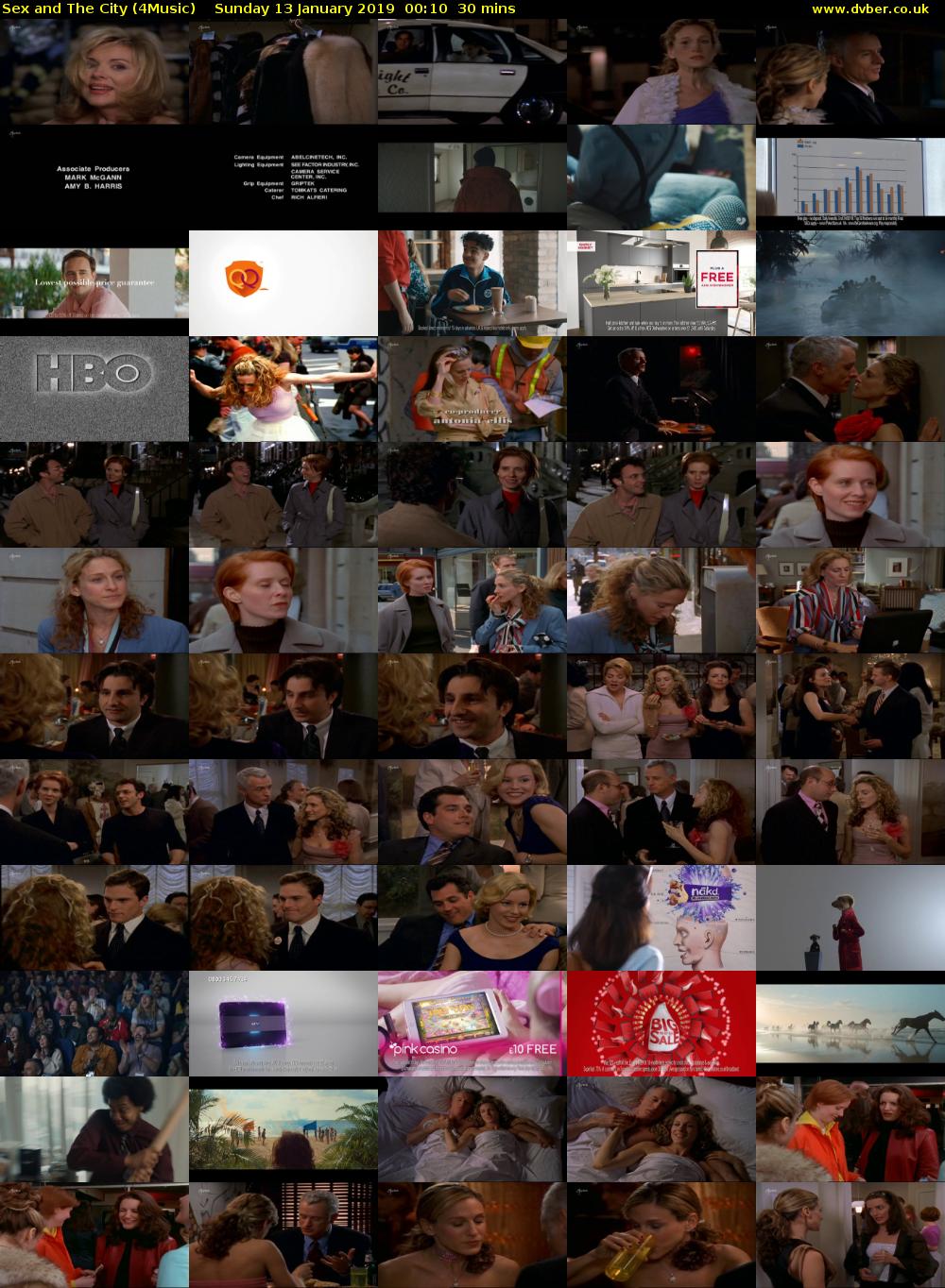 Sex and The City (4Music) Sunday 13 January 2019 00:10 - 00:40