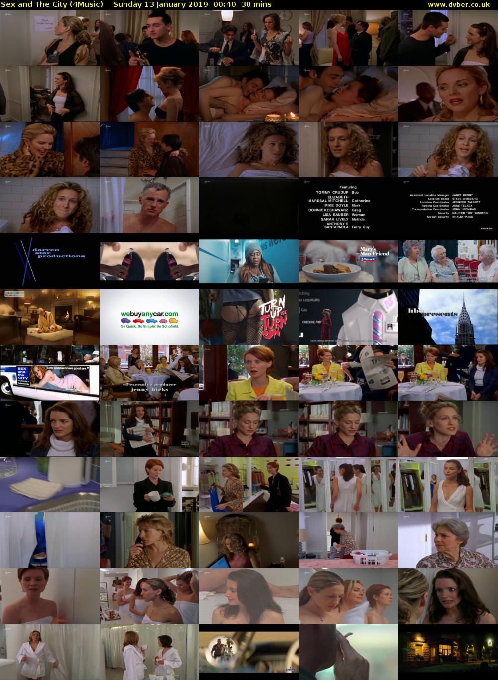 Sex and The City (4Music) Sunday 13 January 2019 00:40 - 01:10