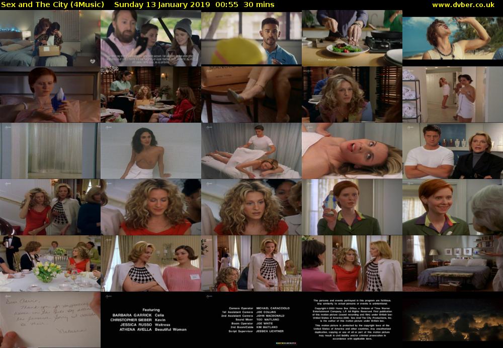 Sex and The City (4Music) Sunday 13 January 2019 00:55 - 01:25