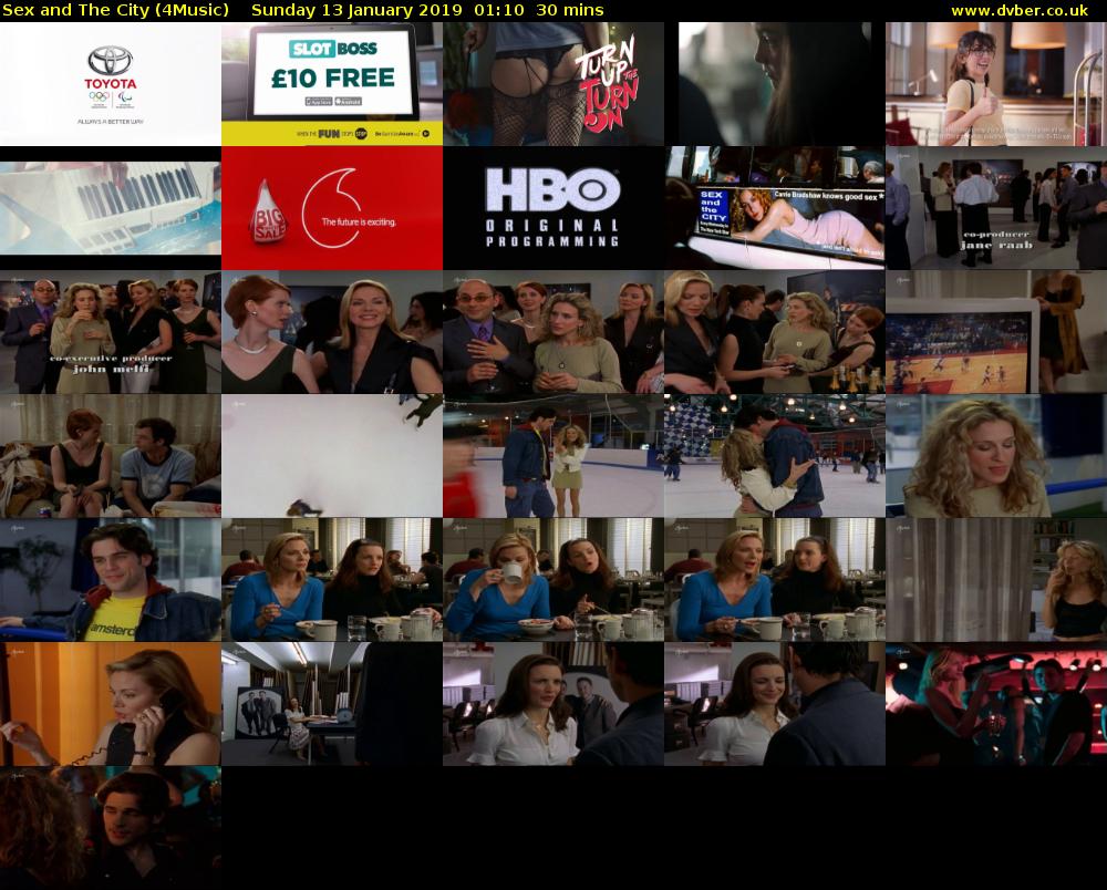 Sex and The City (4Music) Sunday 13 January 2019 01:10 - 01:40