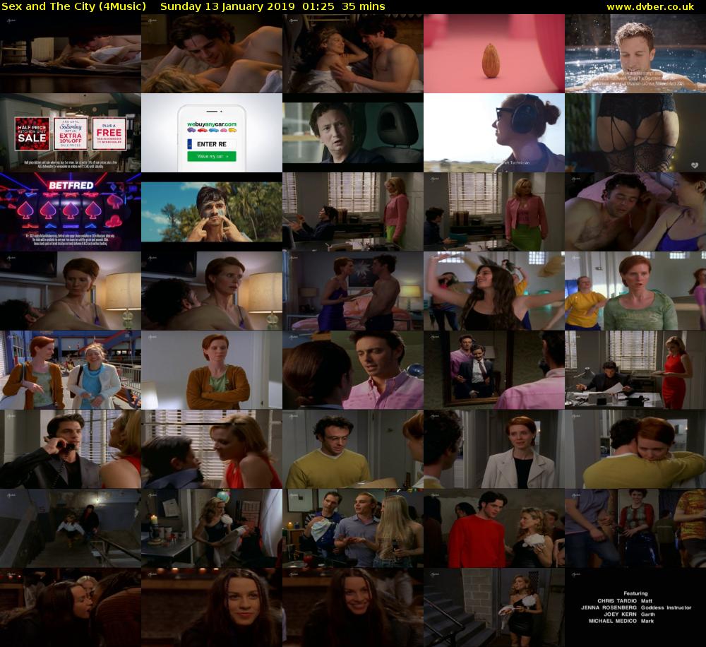 Sex and The City (4Music) Sunday 13 January 2019 01:25 - 02:00