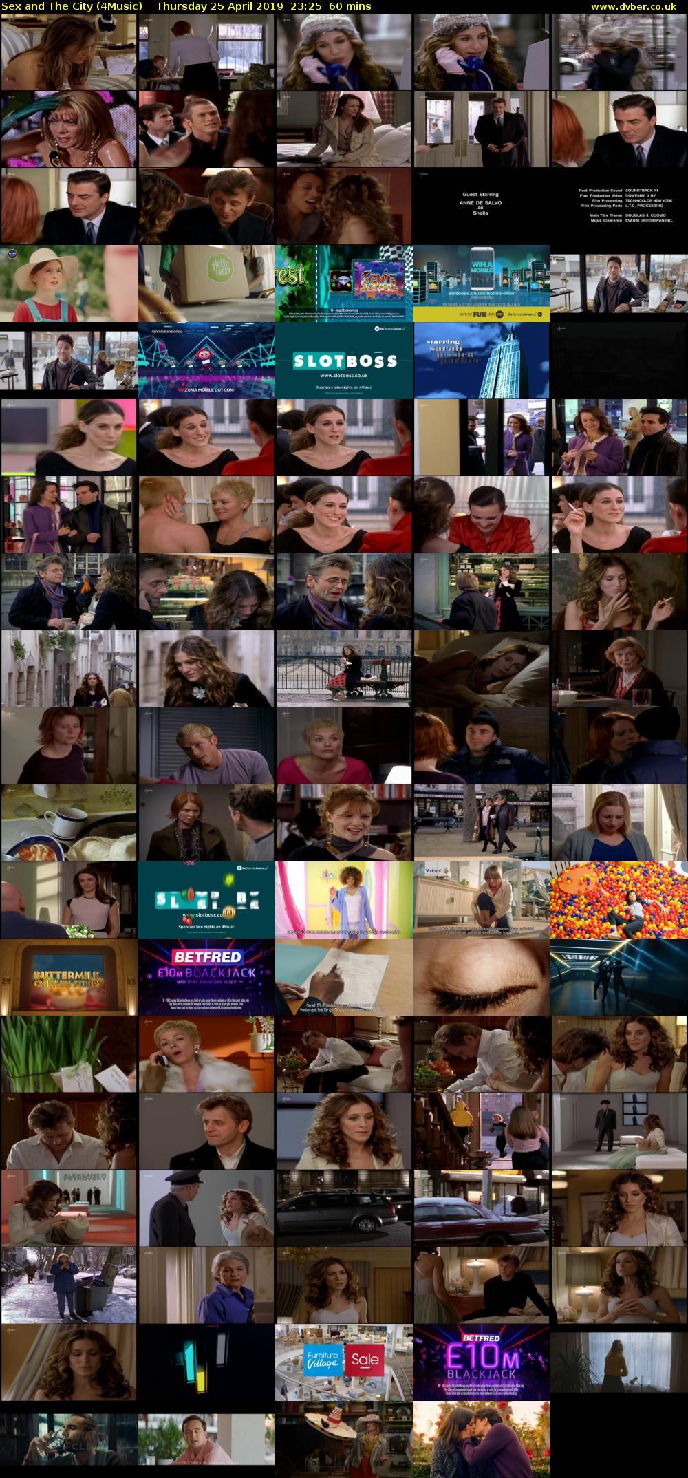 Sex and The City (4Music) Thursday 25 April 2019 23:25 - 00:25