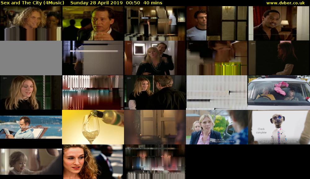 Sex and The City (4Music) Sunday 28 April 2019 00:50 - 01:30