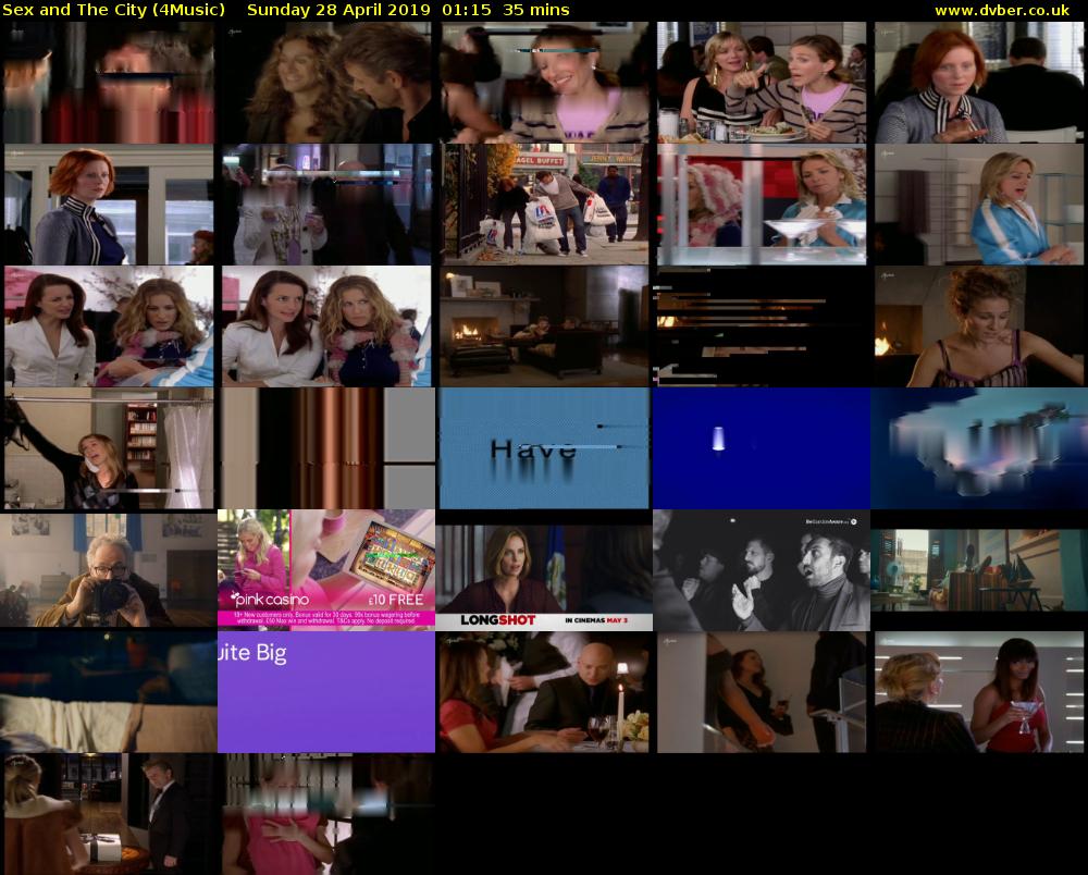 Sex and The City (4Music) Sunday 28 April 2019 01:15 - 01:50