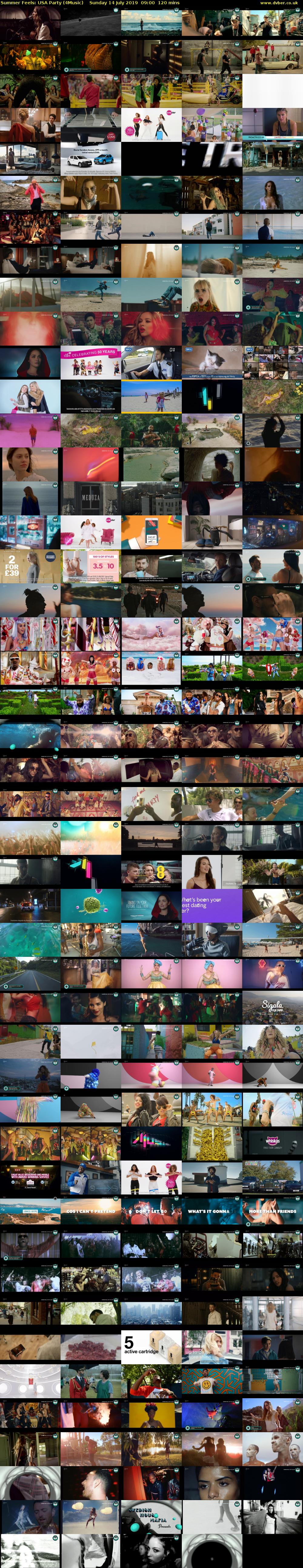 Summer Feels: USA Party (4Music) Sunday 14 July 2019 09:00 - 11:00