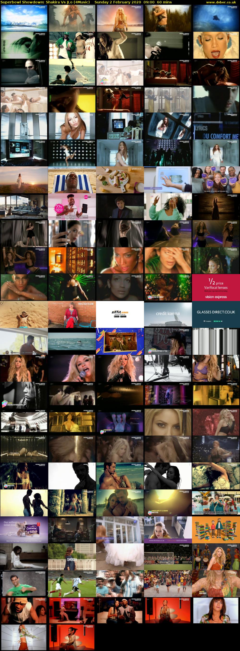 Superbowl Showdown: Shakira Vs JLo (4Music) Sunday 2 February 2020 09:00 - 10:00