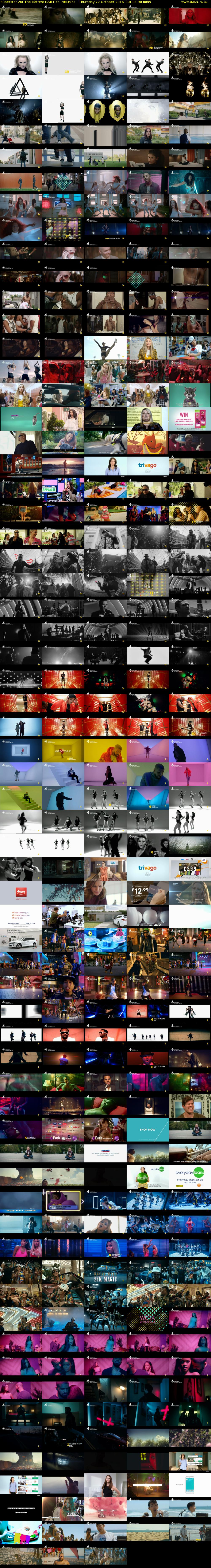 Superstar 20: The Hottest R&B Hits (4Music) Thursday 27 October 2016 13:30 - 15:00