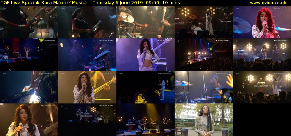 TGE Live Special: Kara Marni (4Music) Thursday 6 June 2019 09:50 - 10:00