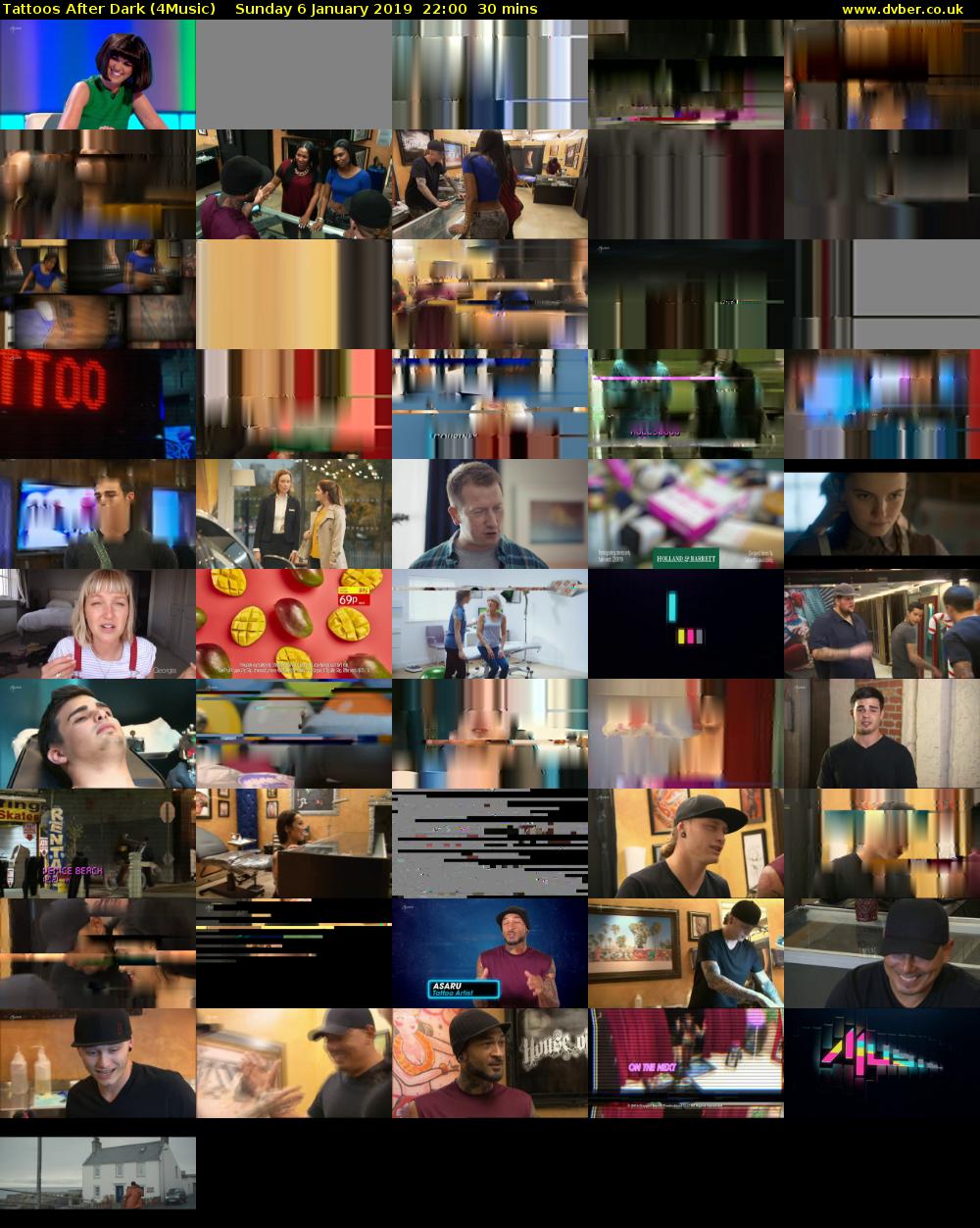 Tattoos After Dark (4Music) Sunday 6 January 2019 22:00 - 22:30