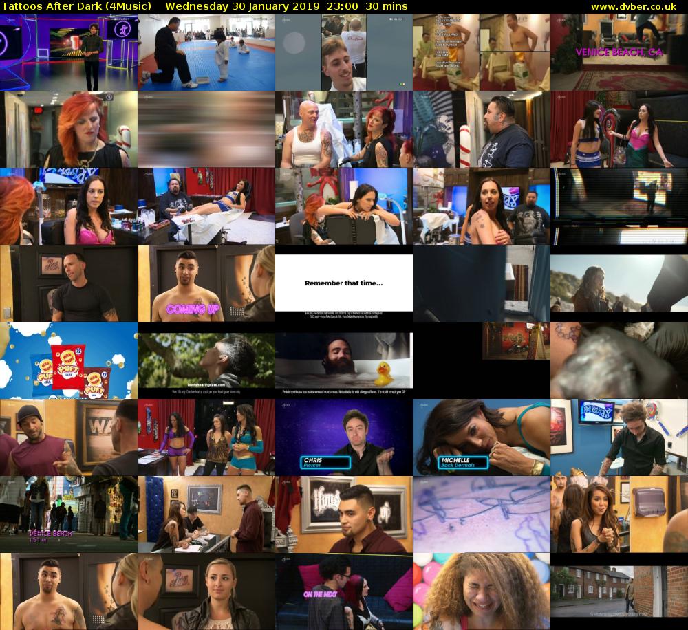 Tattoos After Dark (4Music) Wednesday 30 January 2019 23:00 - 23:30