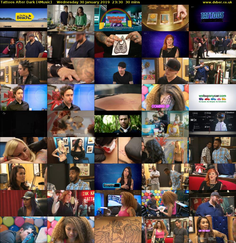 Tattoos After Dark (4Music) Wednesday 30 January 2019 23:30 - 00:00