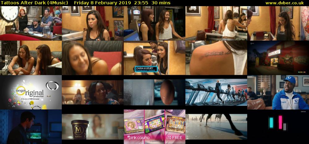 Tattoos After Dark (4Music) Friday 8 February 2019 23:55 - 00:25