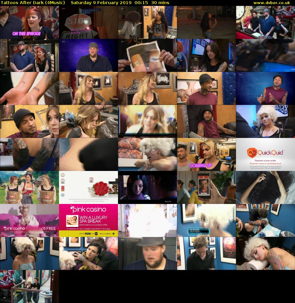 Tattoos After Dark (4Music) Saturday 9 February 2019 00:15 - 00:45