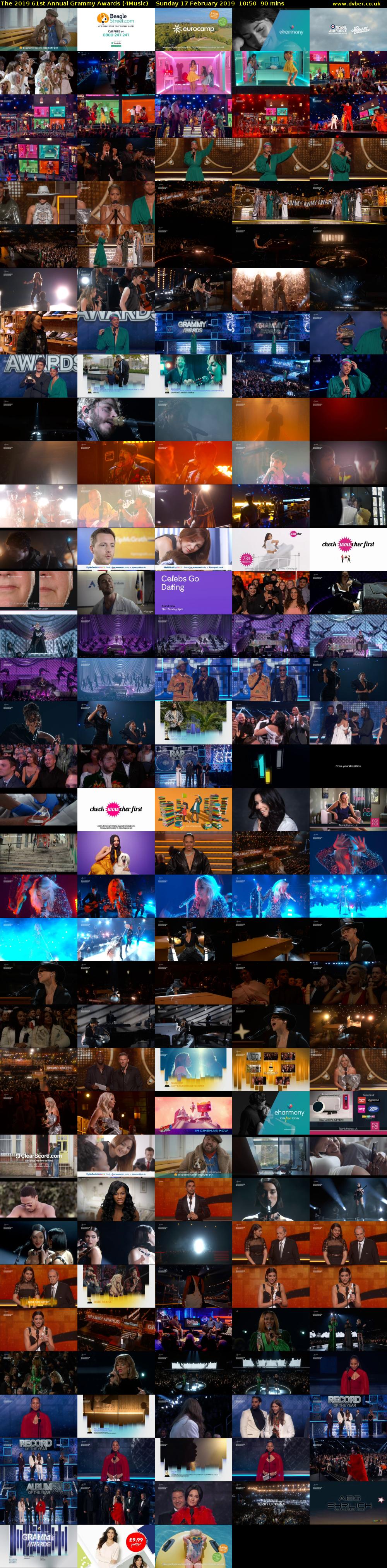 The 2019 61st Annual Grammy Awards (4Music) Sunday 17 February 2019 10:50 - 12:20