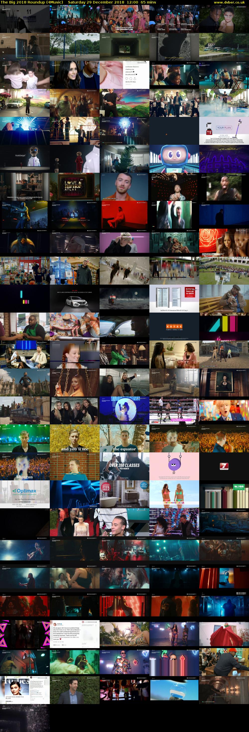 The Big 2018 Roundup (4Music) Saturday 29 December 2018 12:00 - 13:05