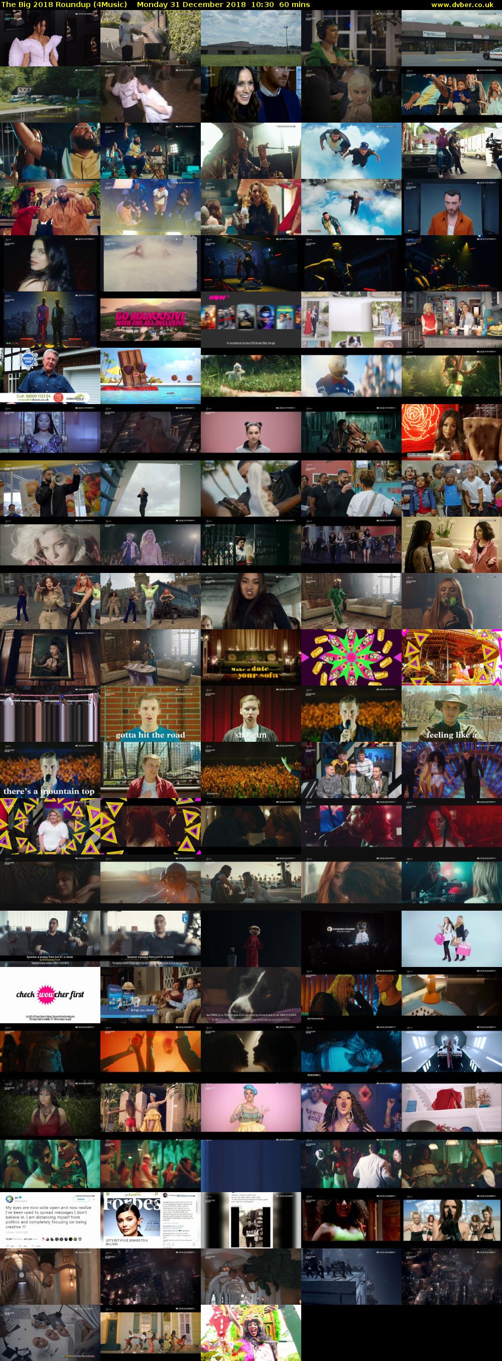 The Big 2018 Roundup (4Music) Monday 31 December 2018 10:30 - 11:30