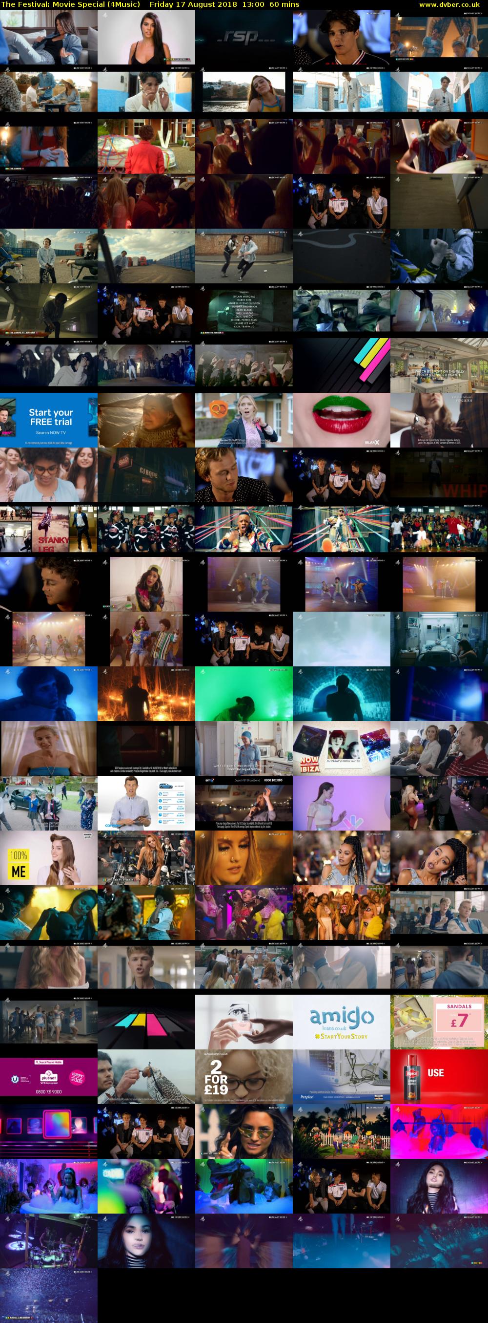 The Festival: Movie Special (4Music) Friday 17 August 2018 13:00 - 14:00
