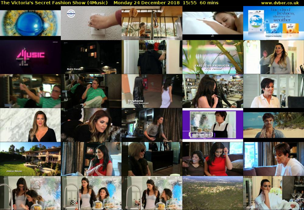 The Victoria's Secret Fashion Show (4Music) Monday 24 December 2018 15:55 - 16:55