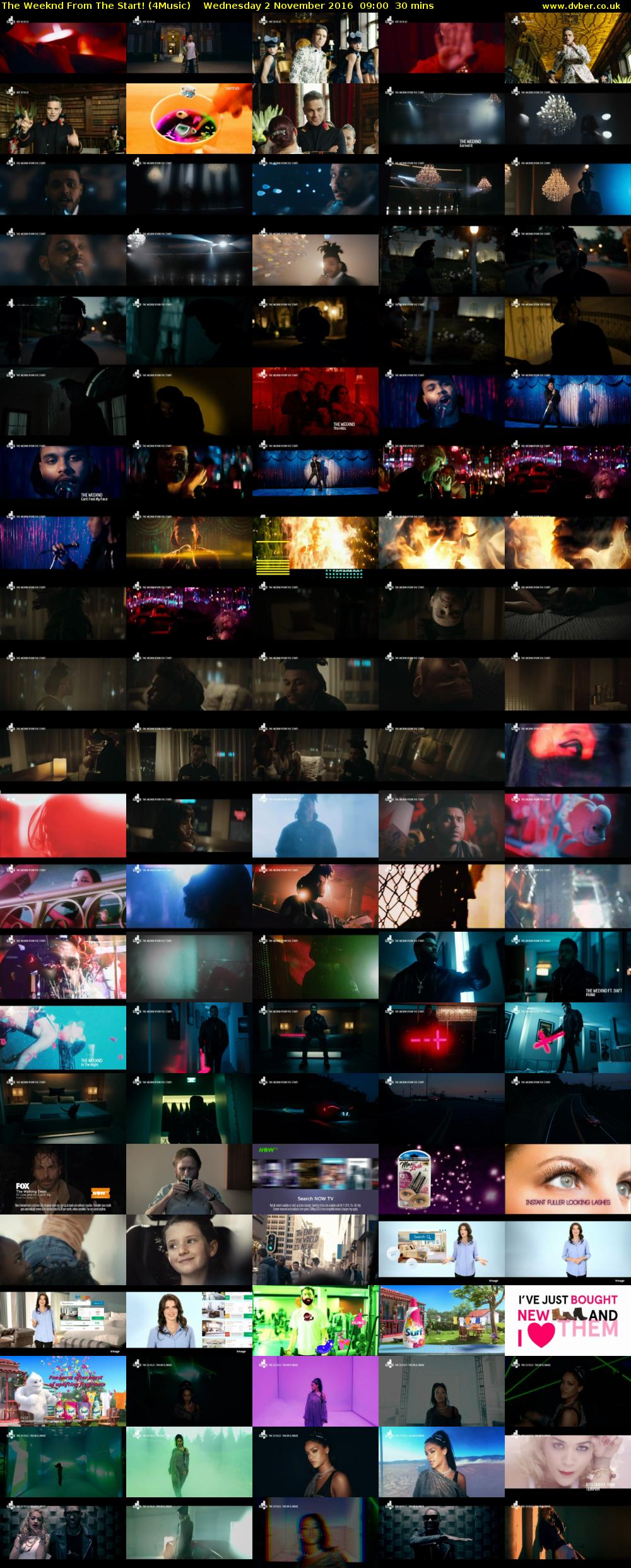 The Weeknd From The Start! (4Music) Wednesday 2 November 2016 09:00 - 09:30