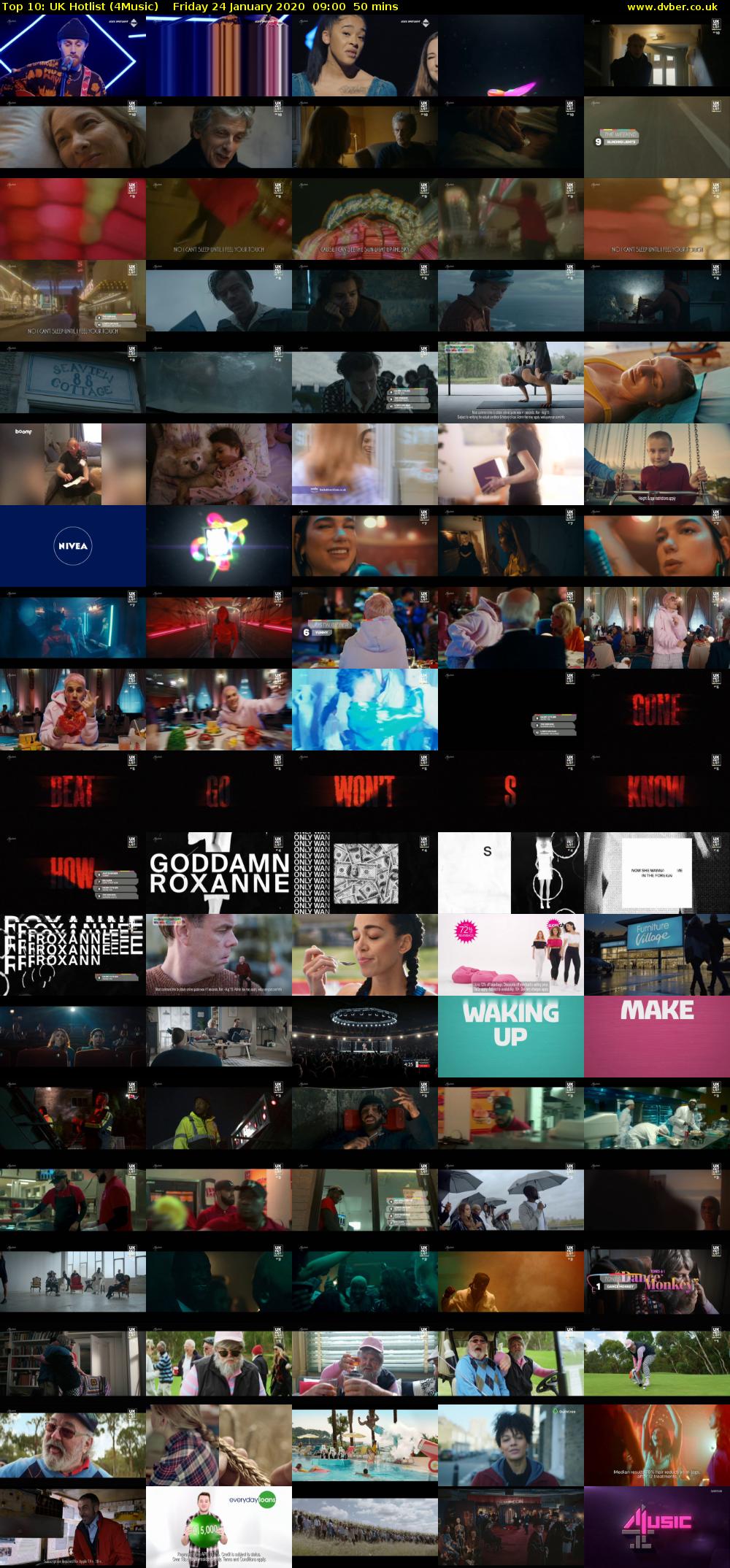 Top 10: UK Hotlist (4Music) Friday 24 January 2020 09:00 - 09:50
