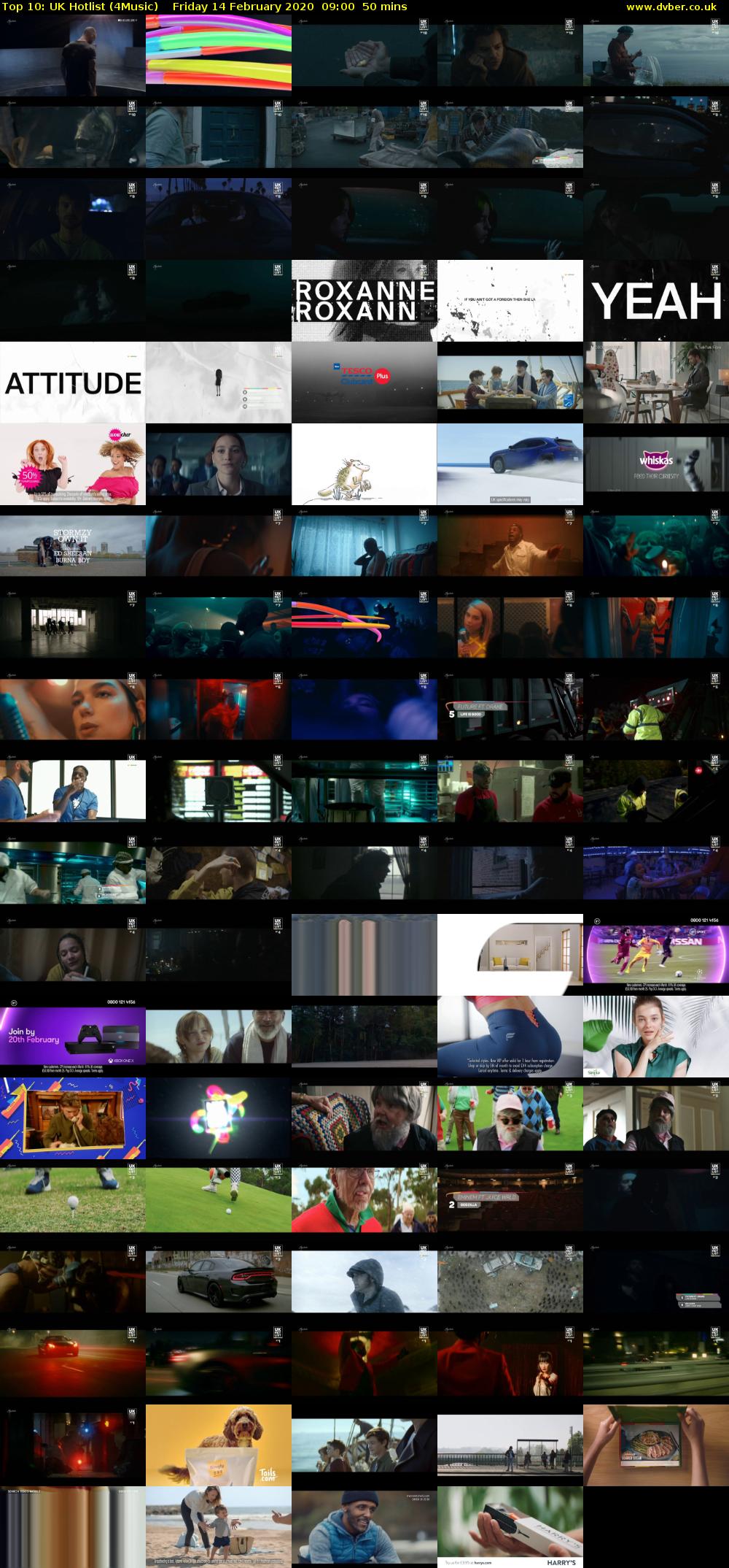 Top 10: UK Hotlist (4Music) Friday 14 February 2020 09:00 - 09:50