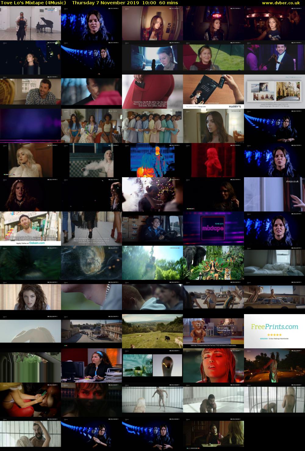 Tove Lo's Mixtape (4Music) Thursday 7 November 2019 10:00 - 11:00