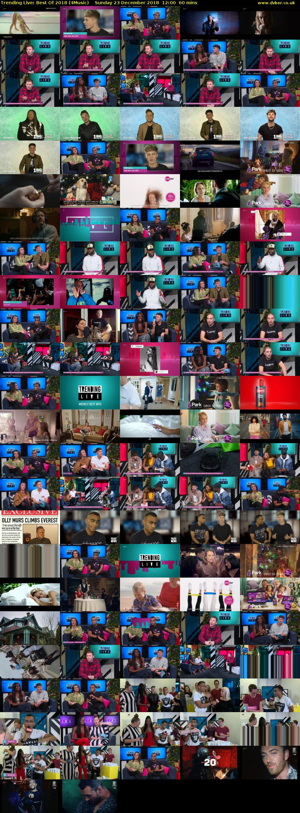 Trending Live: Best Of 2018 (4Music) Sunday 23 December 2018 12:00 - 13:00