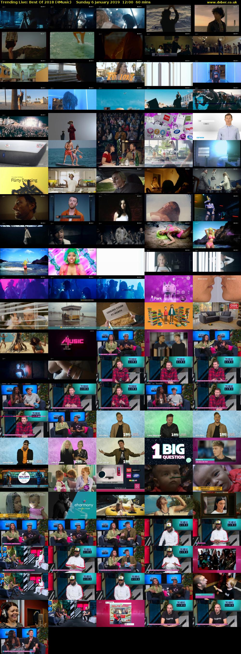 Trending Live: Best Of 2018 (4Music) Sunday 6 January 2019 12:00 - 13:00