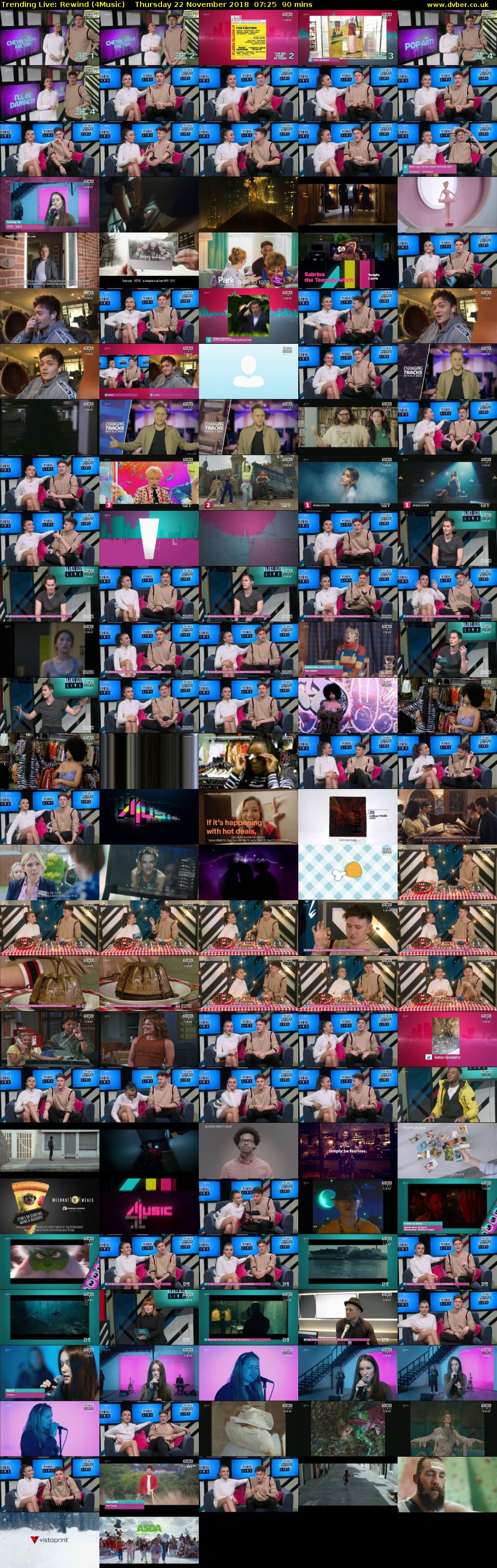 Trending Live: Rewind (4Music) Thursday 22 November 2018 07:25 - 08:55