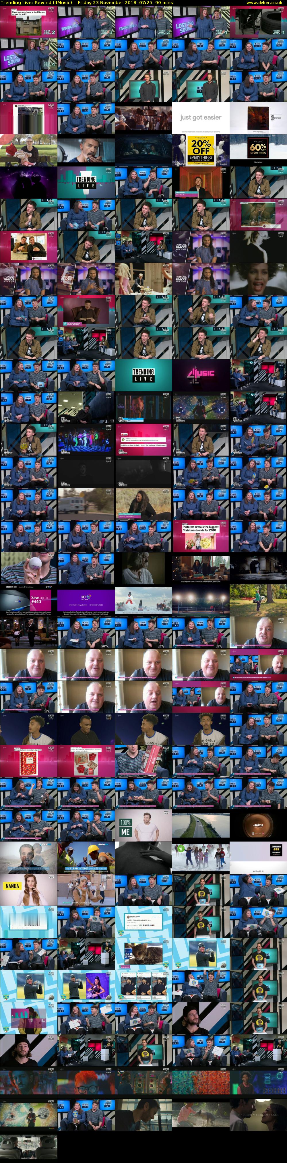 Trending Live: Rewind (4Music) Friday 23 November 2018 07:25 - 08:55