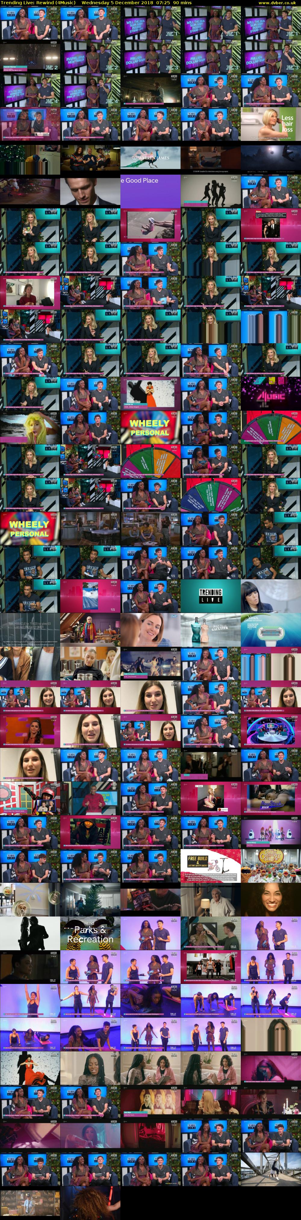 Trending Live: Rewind (4Music) Wednesday 5 December 2018 07:25 - 08:55