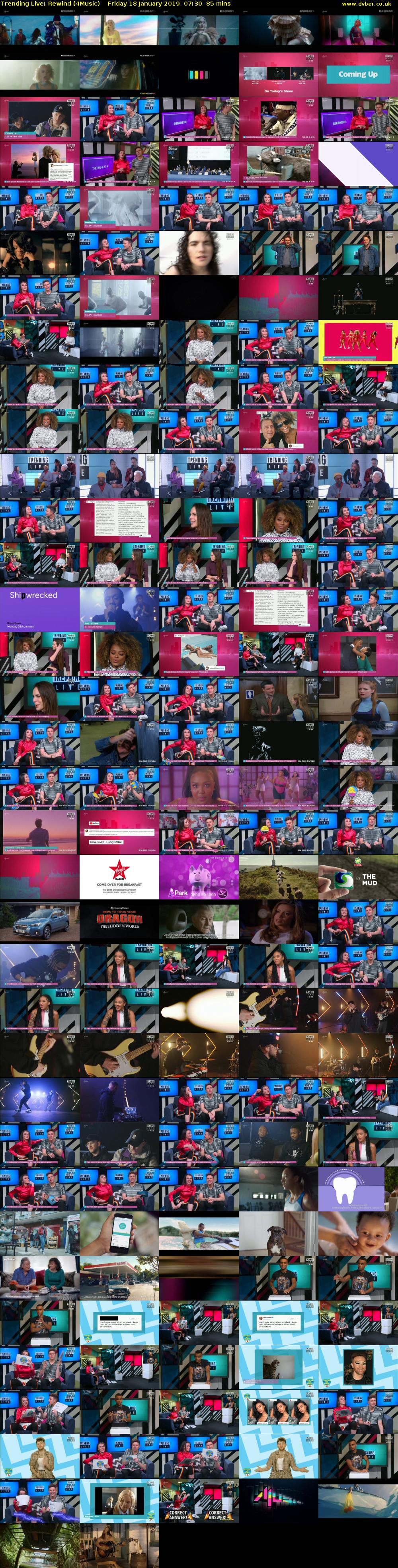 Trending Live: Rewind (4Music) Friday 18 January 2019 07:30 - 08:55