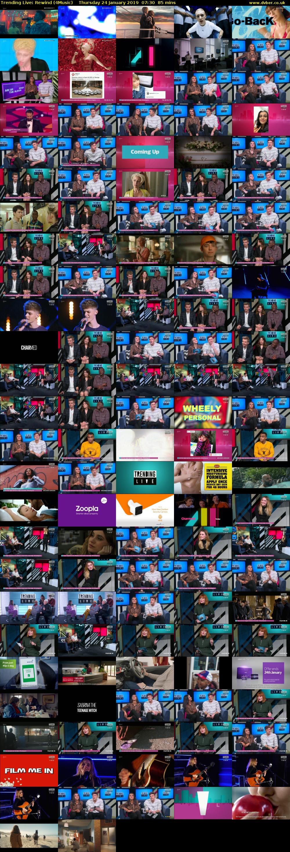 Trending Live: Rewind (4Music) Thursday 24 January 2019 07:30 - 08:55