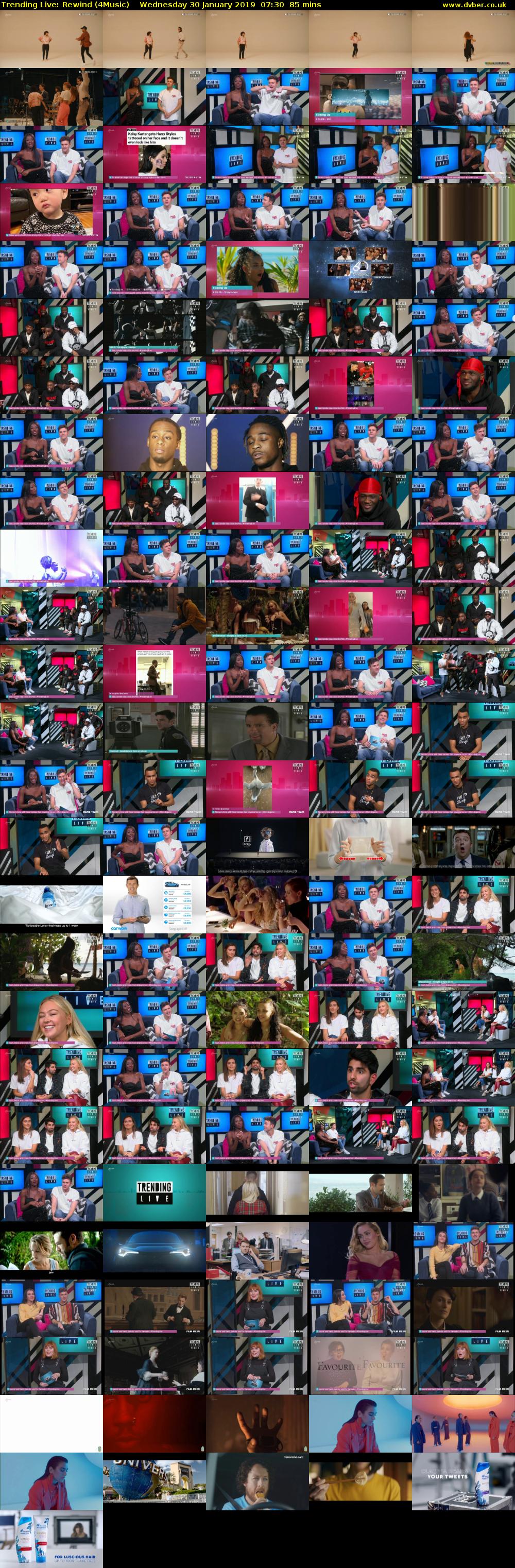 Trending Live: Rewind (4Music) Wednesday 30 January 2019 07:30 - 08:55