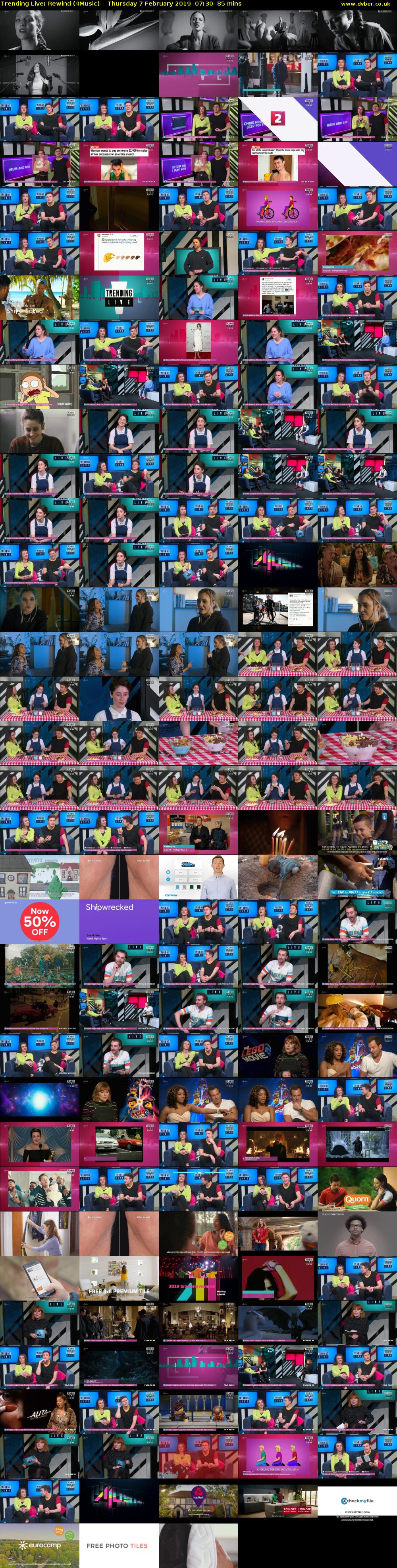 Trending Live: Rewind (4Music) Thursday 7 February 2019 07:30 - 08:55