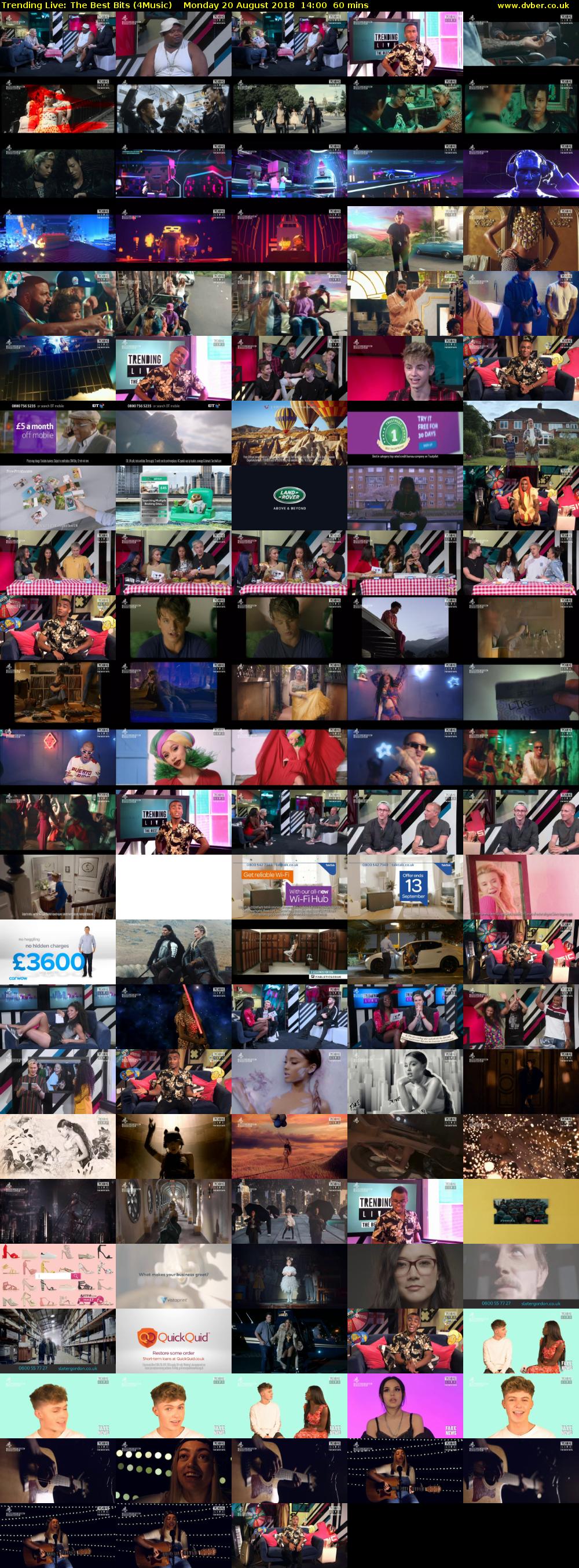 Trending Live: The Best Bits (4Music) Monday 20 August 2018 14:00 - 15:00