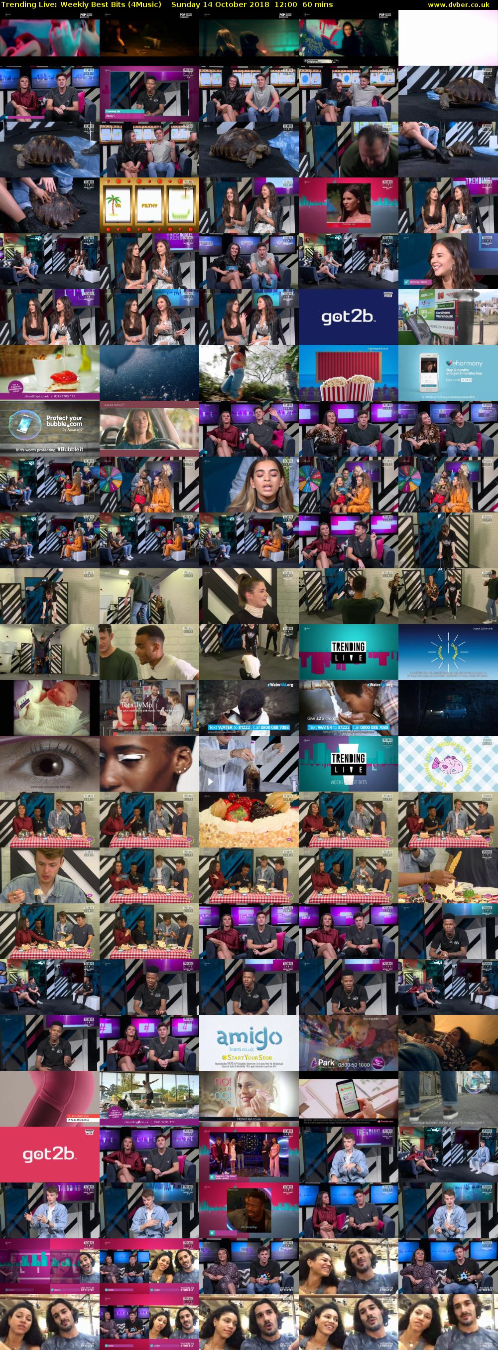 Trending Live: Weekly Best Bits (4Music) Sunday 14 October 2018 12:00 - 13:00