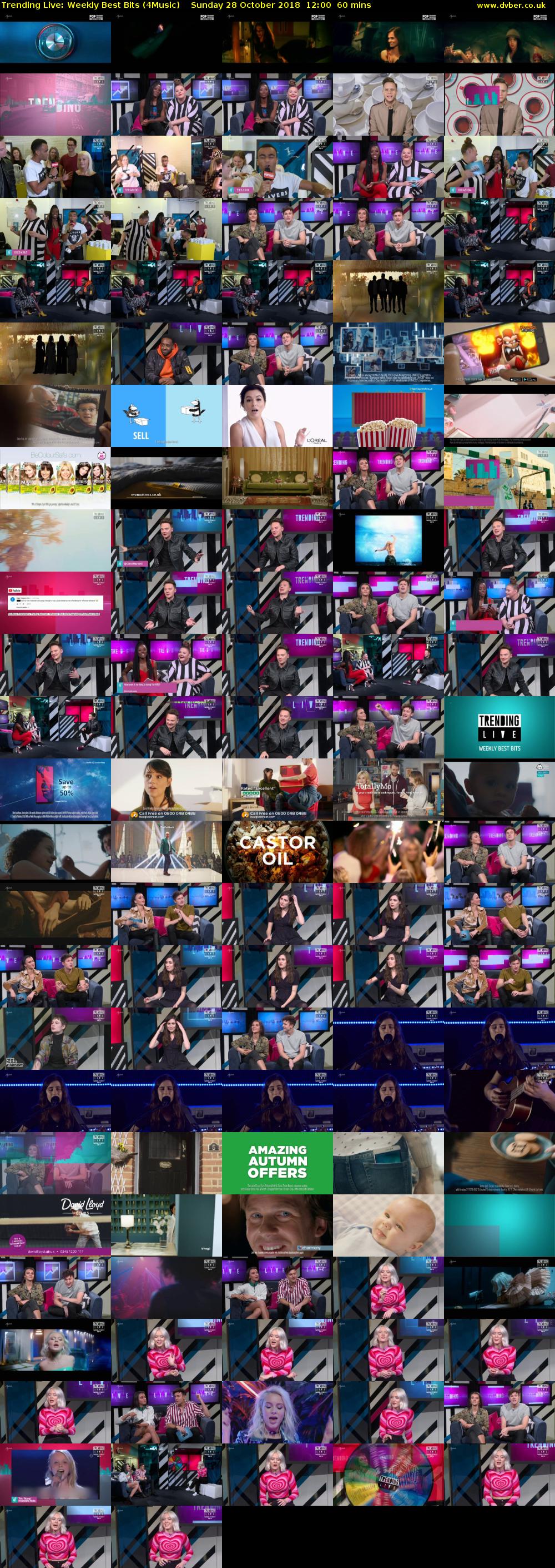 Trending Live: Weekly Best Bits (4Music) Sunday 28 October 2018 12:00 - 13:00