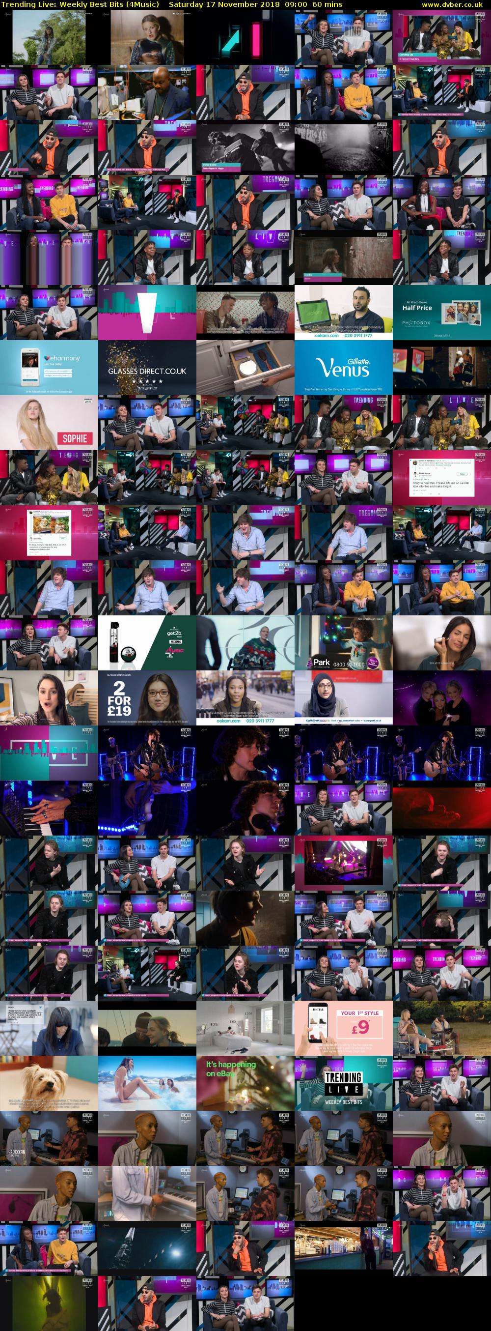 Trending Live: Weekly Best Bits (4Music) Saturday 17 November 2018 09:00 - 10:00