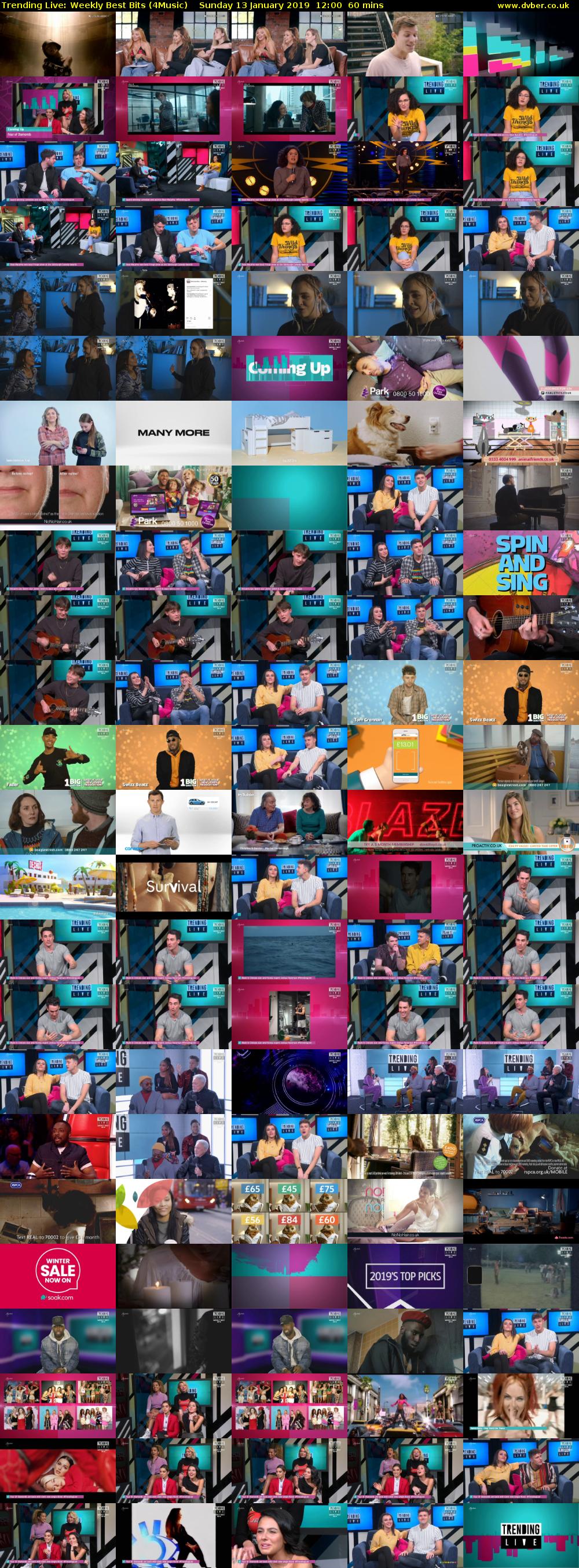 Trending Live: Weekly Best Bits (4Music) Sunday 13 January 2019 12:00 - 13:00