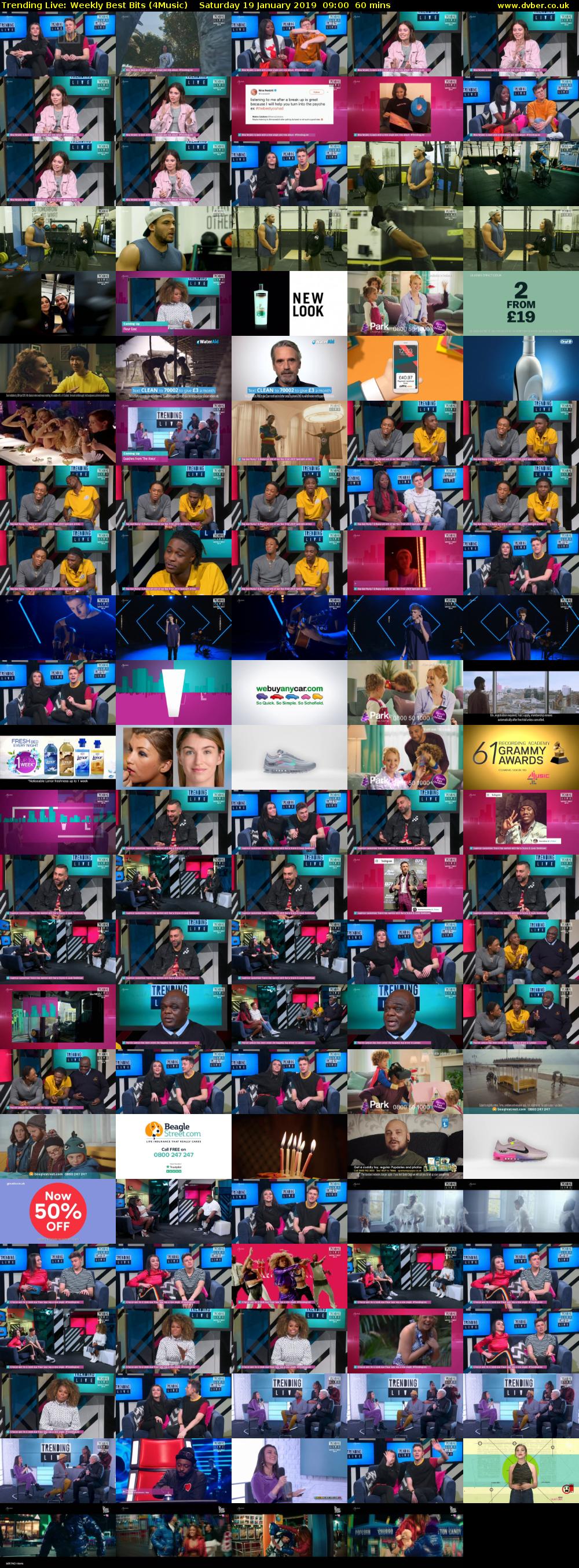 Trending Live: Weekly Best Bits (4Music) Saturday 19 January 2019 09:00 - 10:00