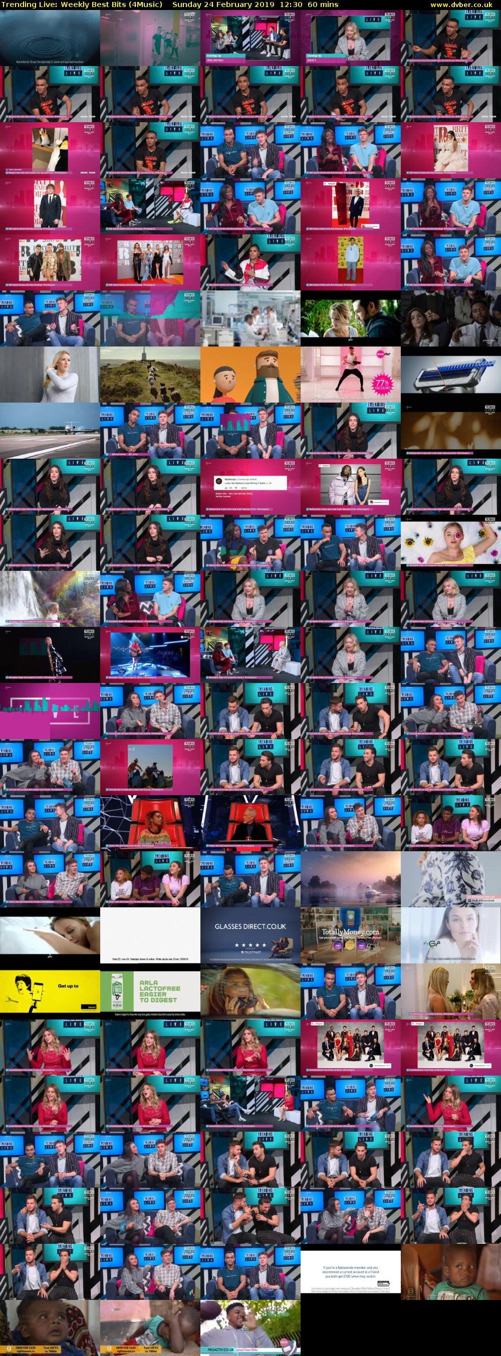 Trending Live: Weekly Best Bits (4Music) Sunday 24 February 2019 12:30 - 13:30