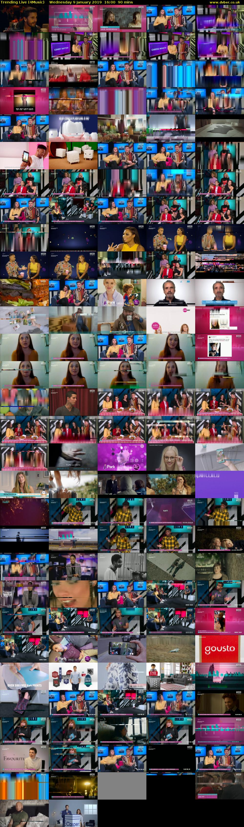 Trending Live (4Music) Wednesday 9 January 2019 16:00 - 17:30