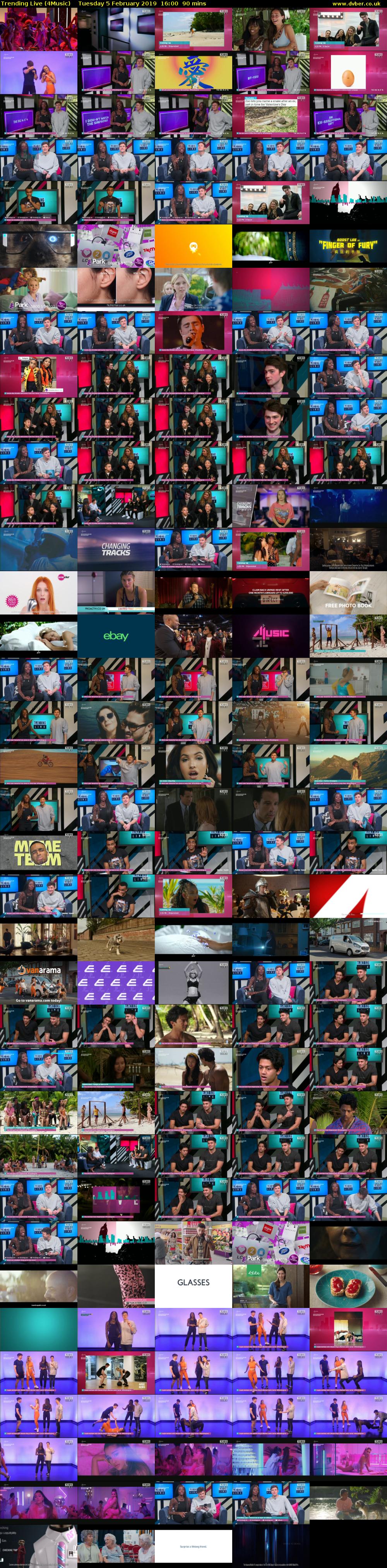 Trending Live (4Music) Tuesday 5 February 2019 16:00 - 17:30