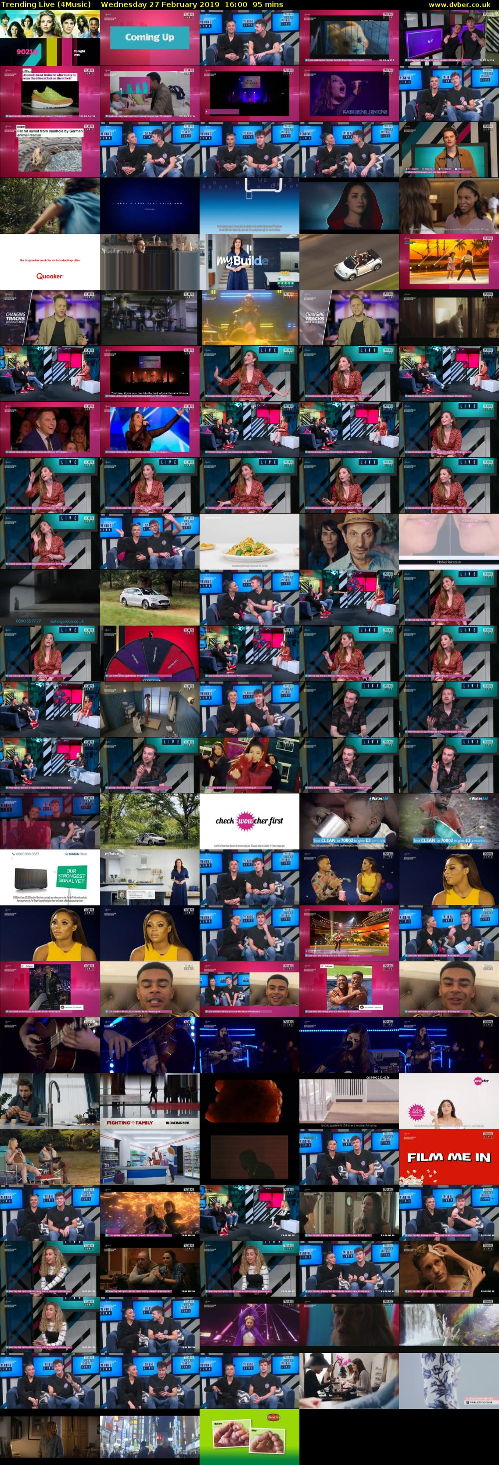 Trending Live (4Music) Wednesday 27 February 2019 16:00 - 17:35